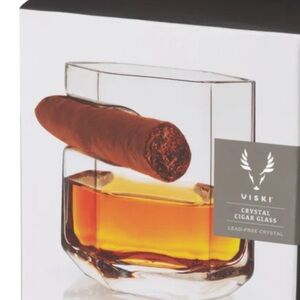Viski Crystal Cigar Glass